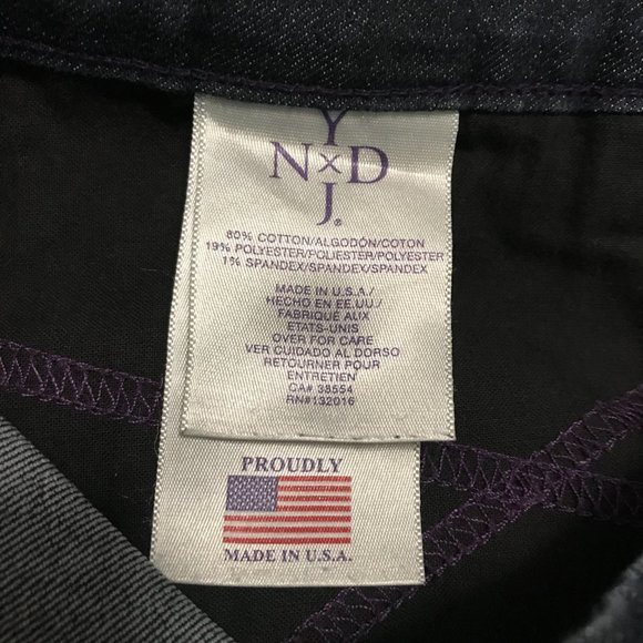 NYDJ Jeans Skinny Stretch Dark Wash Lift Tuck Technology Size 6 - Picture 7 of 8